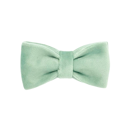 Sage Green Velvet Cat Bow Tie