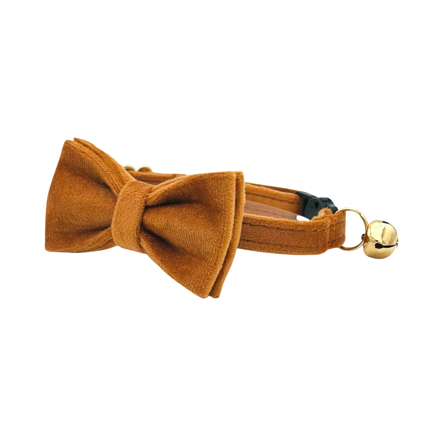 Caramel Velvet Cat Collar