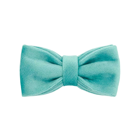 Lake Blue Velvet Cat Bow Tie