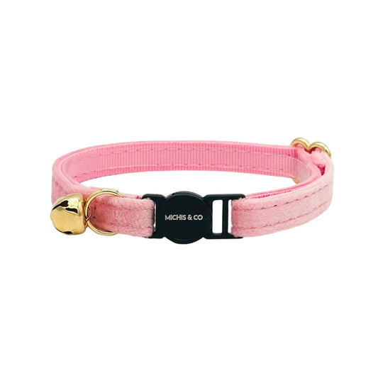 Pink Velvet Cat Collar