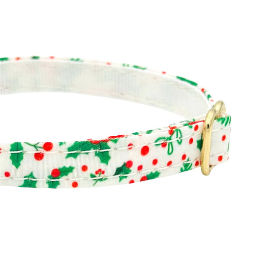 Christmas Poinsettia Cat Collar