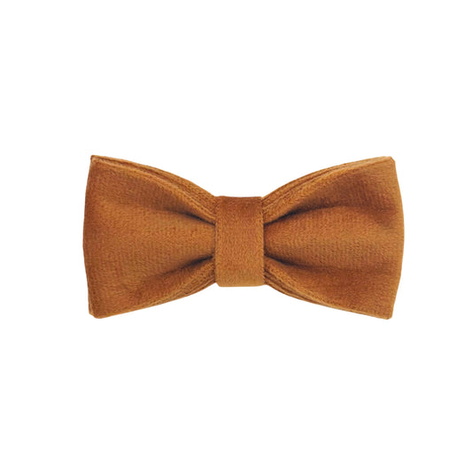 Caramel Velvet Cat Bow Tie