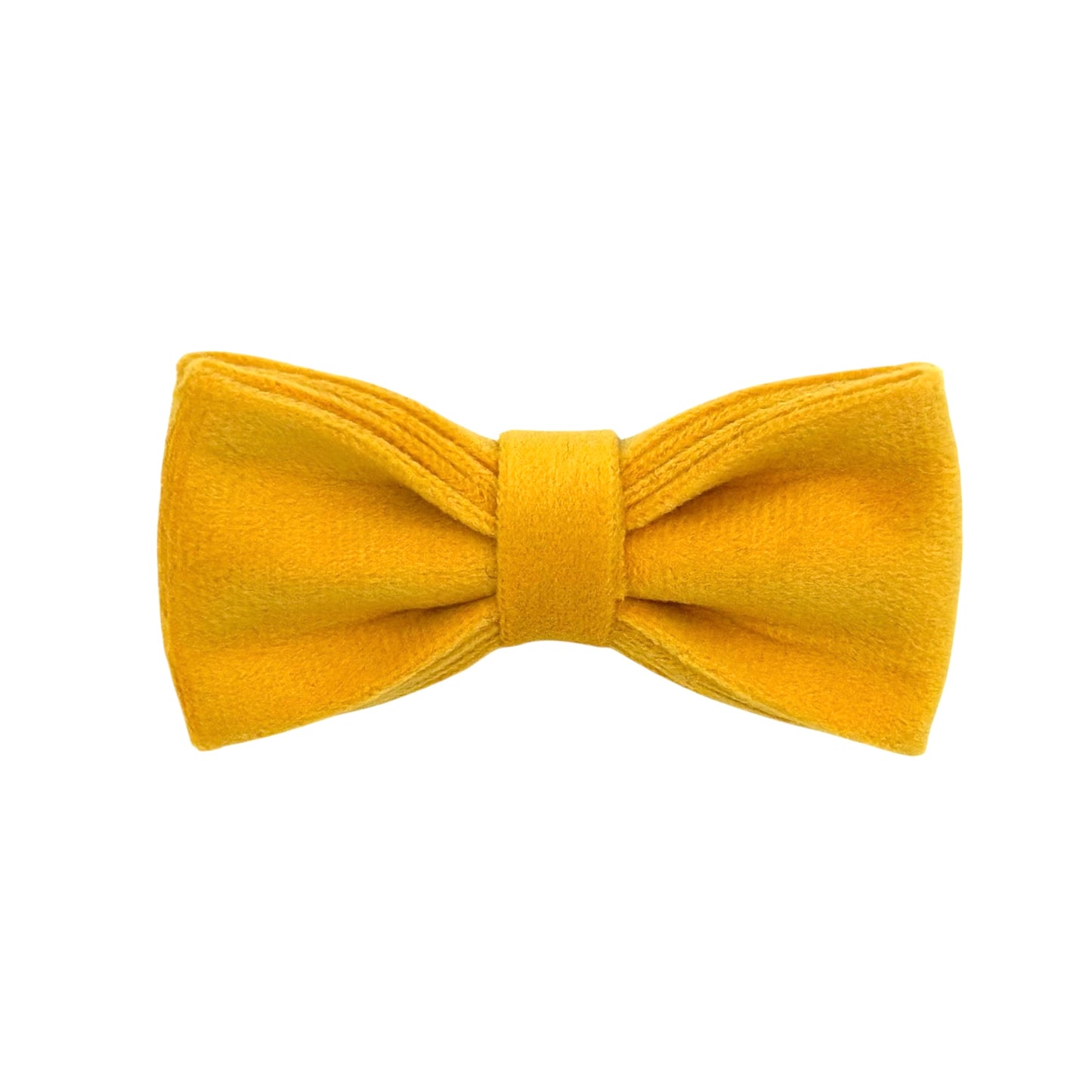 Yellow Velvet Cat Bow Tie