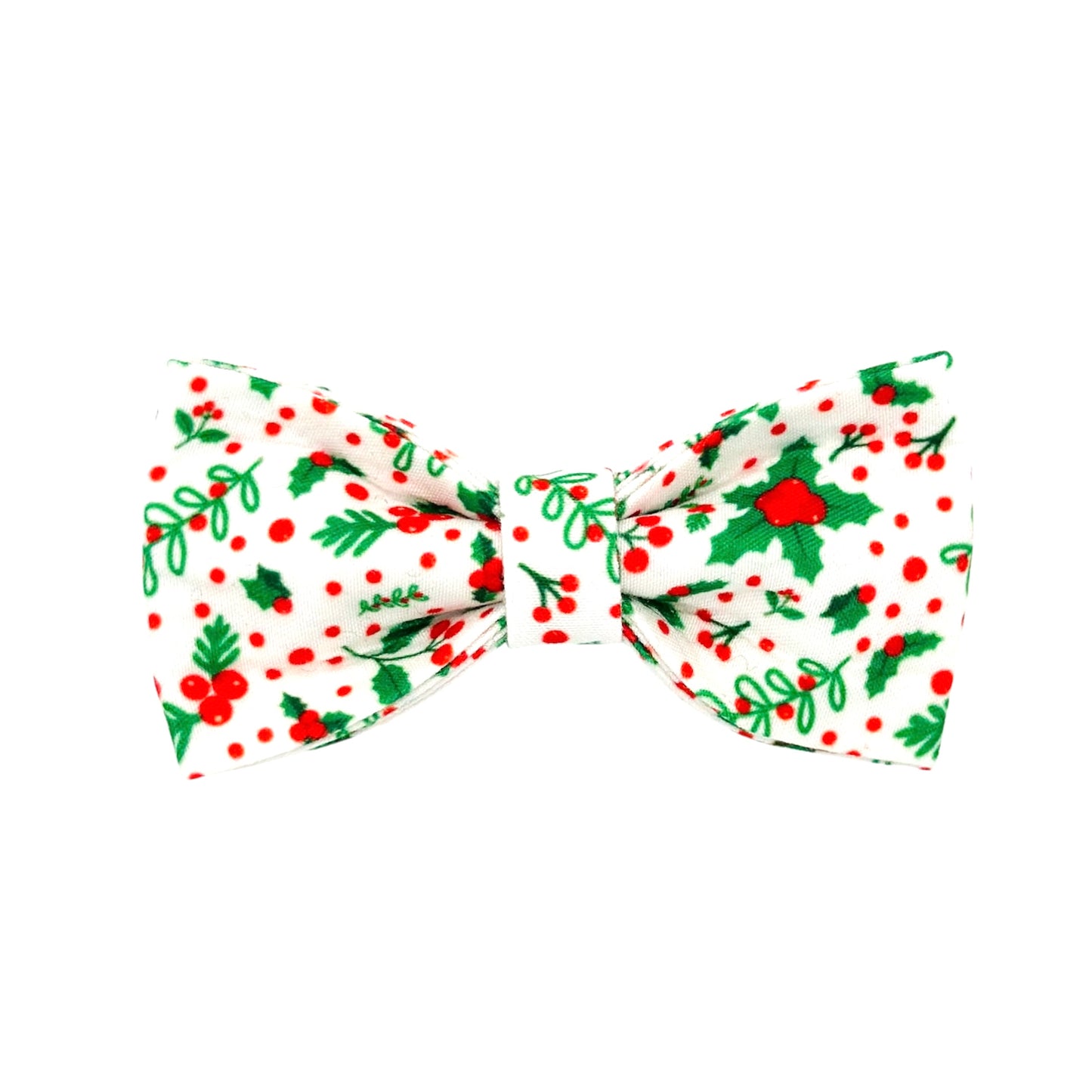 Christmas Poinsettia Cat Bow Tie