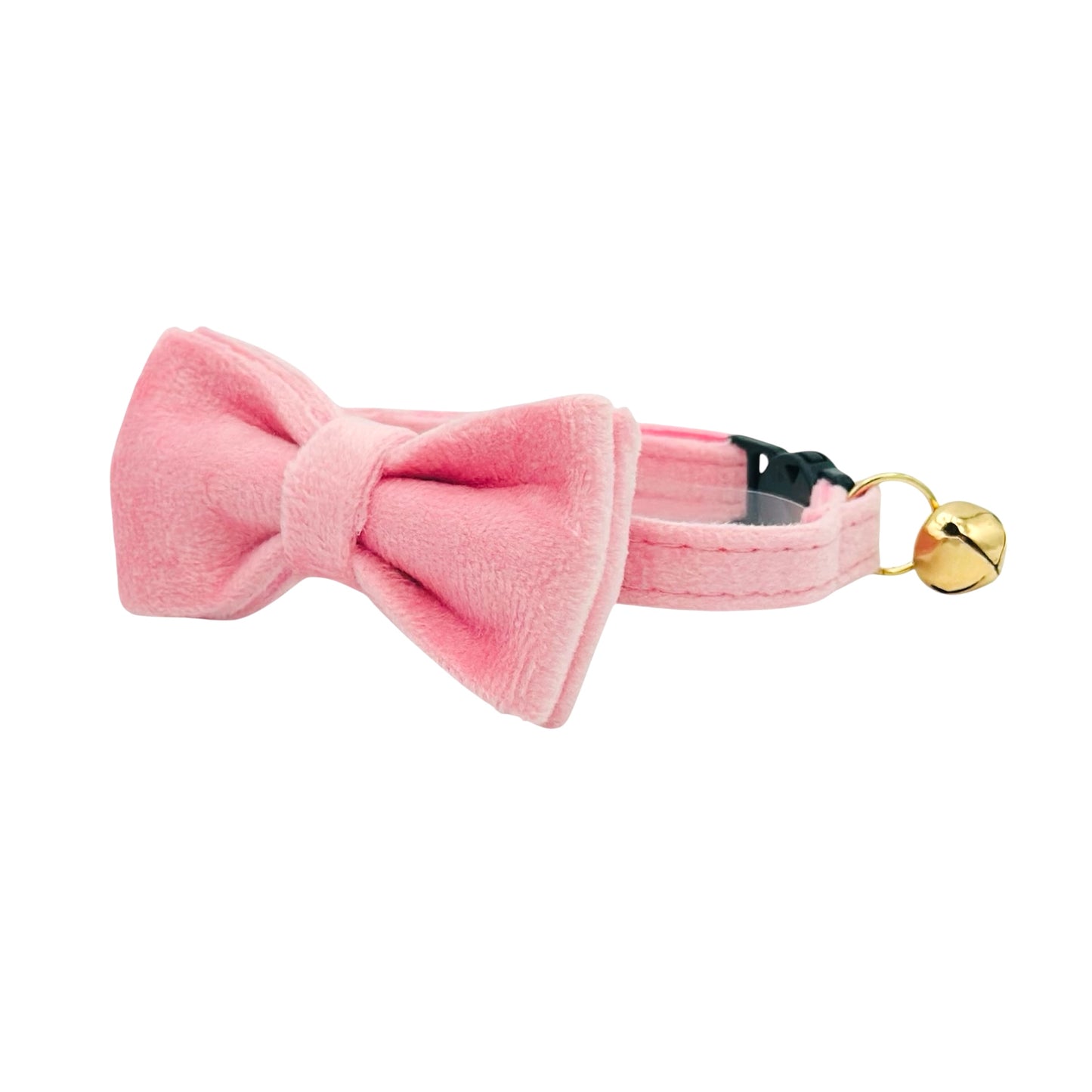 Pink Velvet Cat Collar