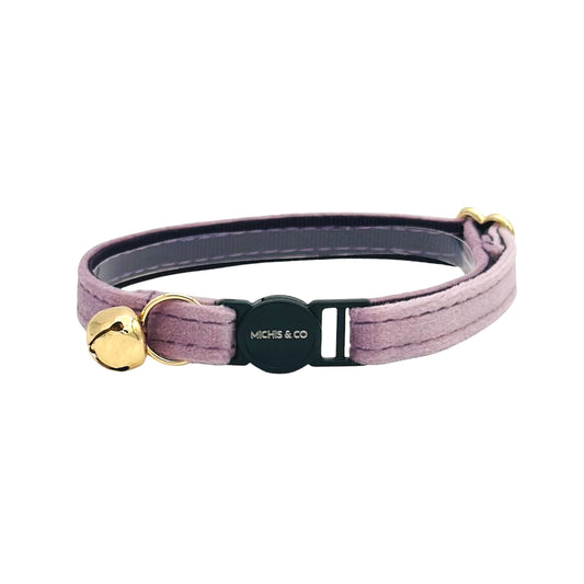 Lavender Velvet Cat Collar