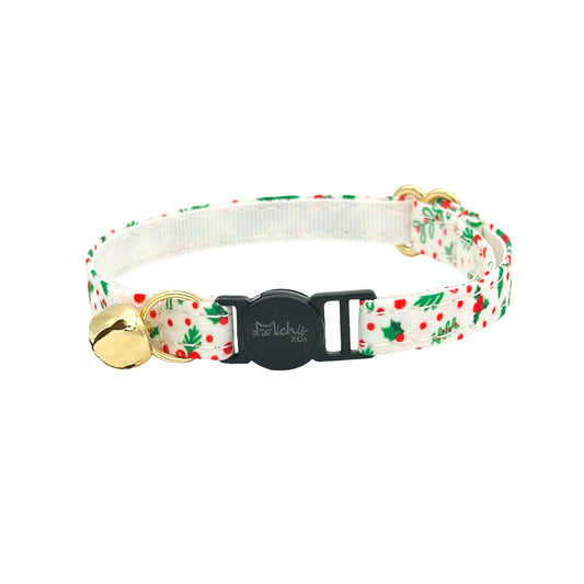 Christmas Poinsettia Cat Collar