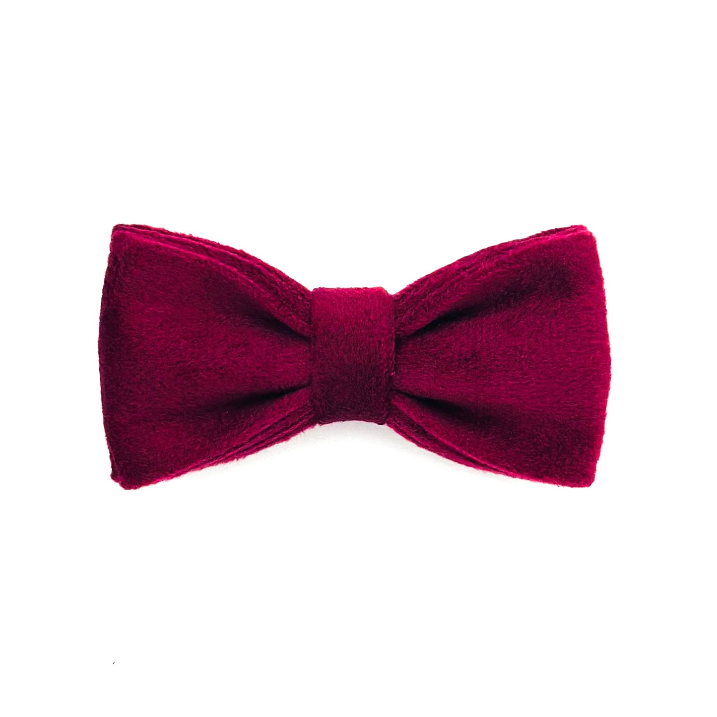 Burgundy Velvet Cat Bow Tie