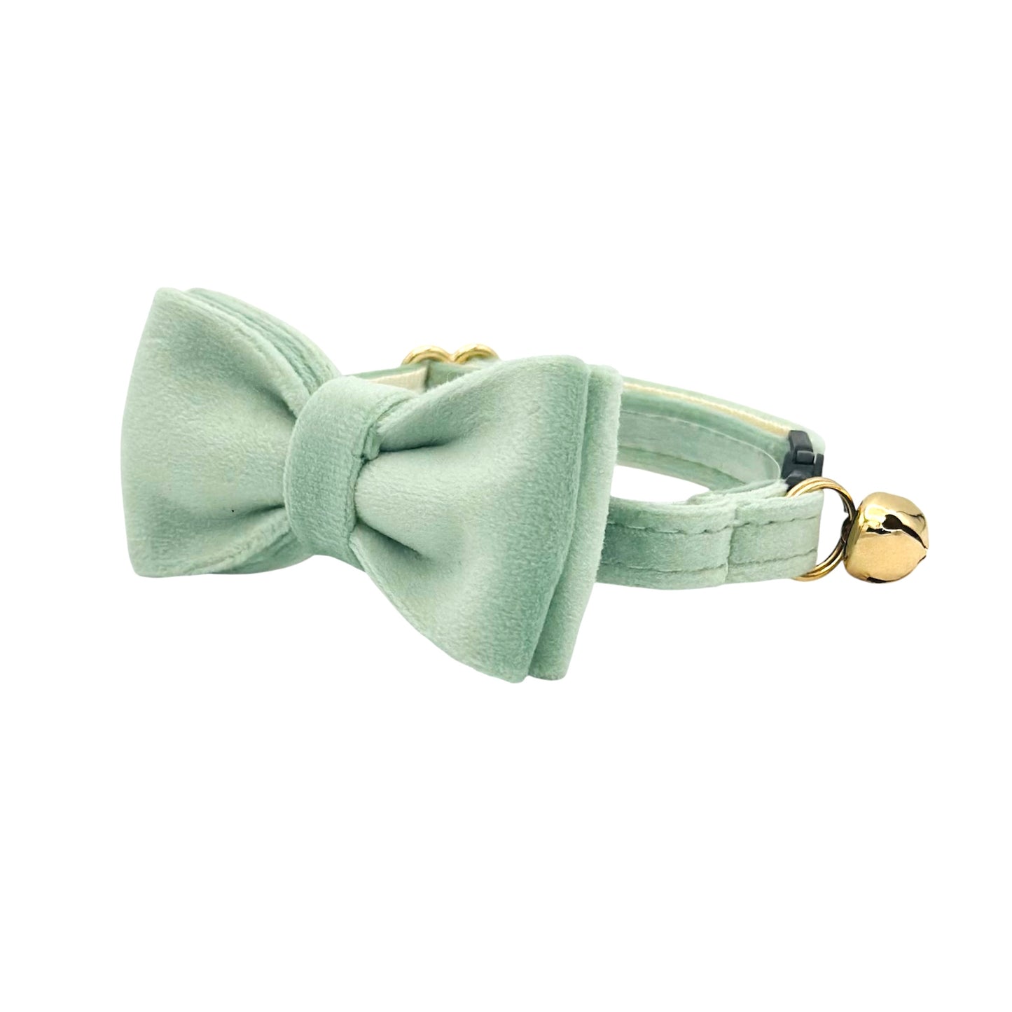 Sage Green Velvet Cat Collar