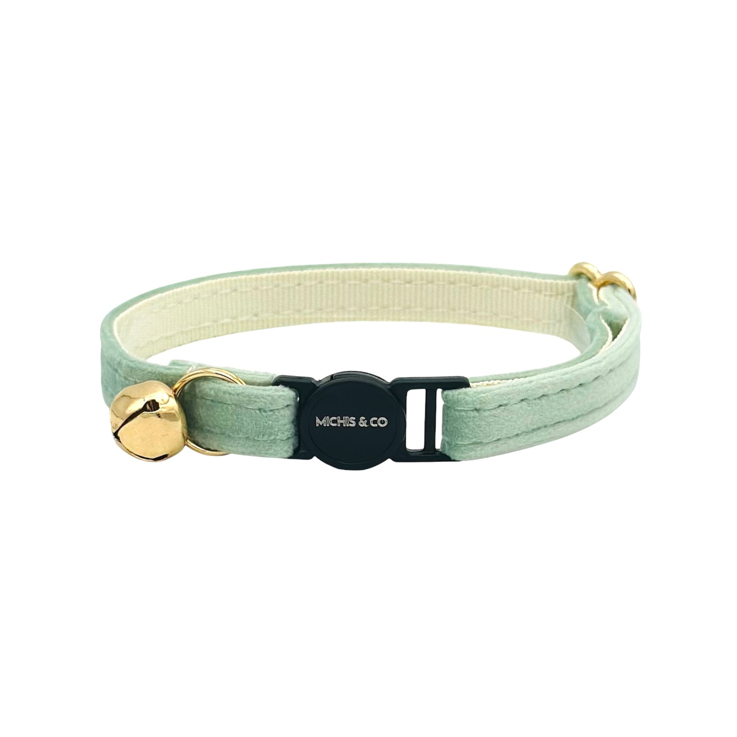 Sage Green Velvet Cat Collar