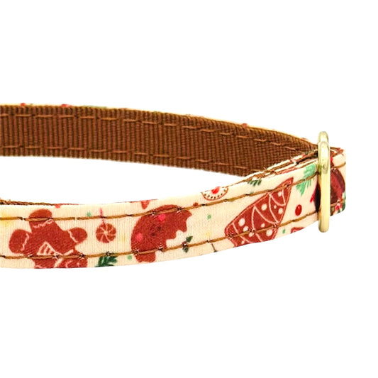 Christmas Gingerbread Cat Collar