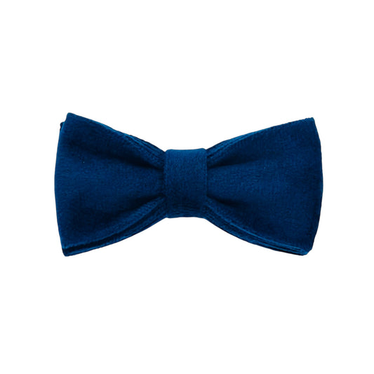 Navy Velvet Cat Bow Tie